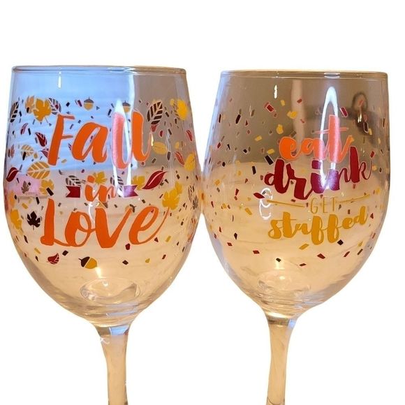 Wine glasses Fall Gift Set - Picture 2 of 12